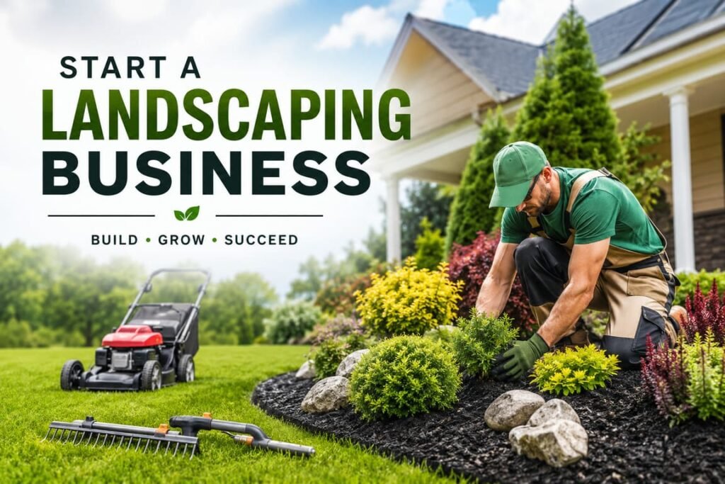 how to start landscaping business